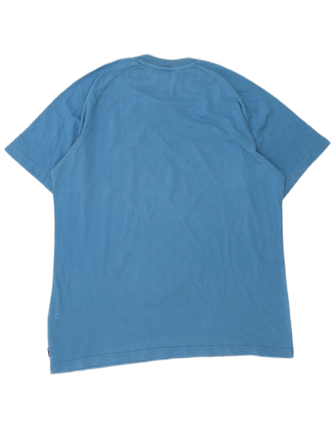 Adidas Mens T-Shirt Top Medium Blue Cotton
