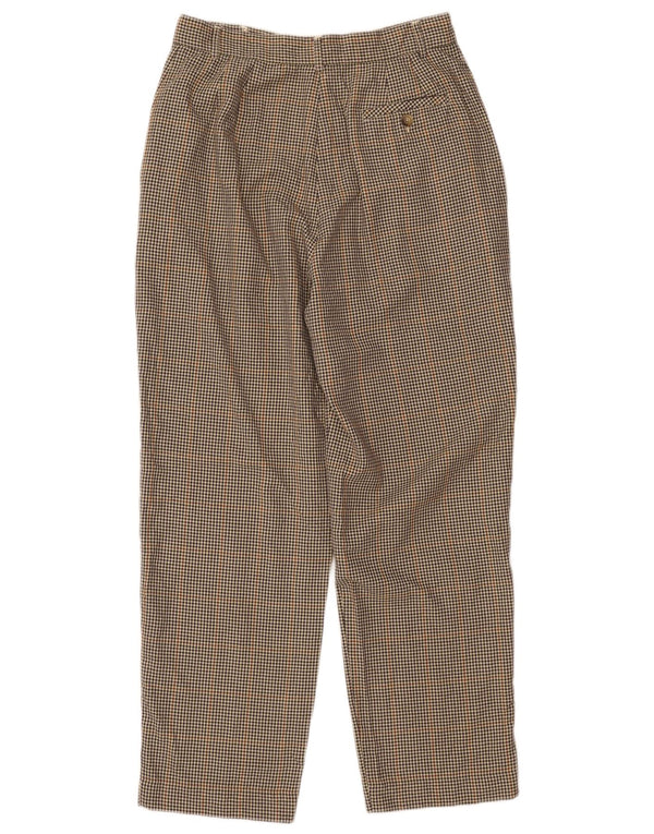 Izod Womens Loose Fit Casual Trousers US 12 Large W30 L28 Beige Polyester