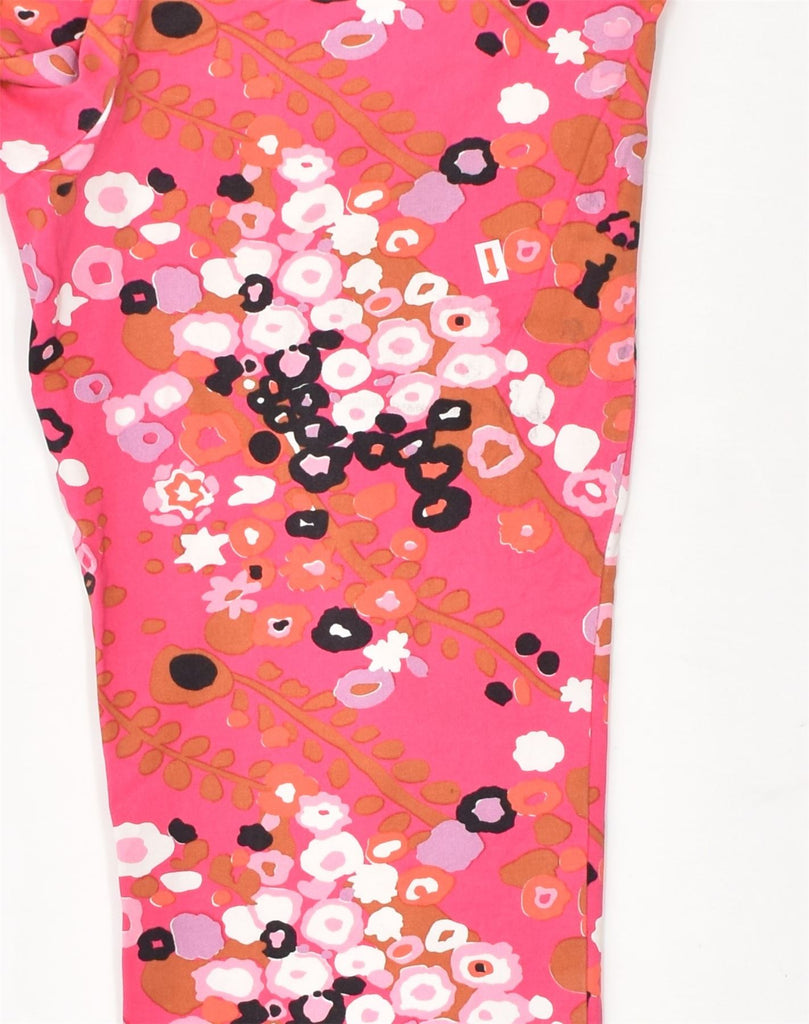 J. CREW Womens Straight Cropped Trousers US 6 Medium W32 L25 Pink Floral | Vintage J. Crew | Thrift | Second-Hand J. Crew | Used Clothing | Messina Hembry 