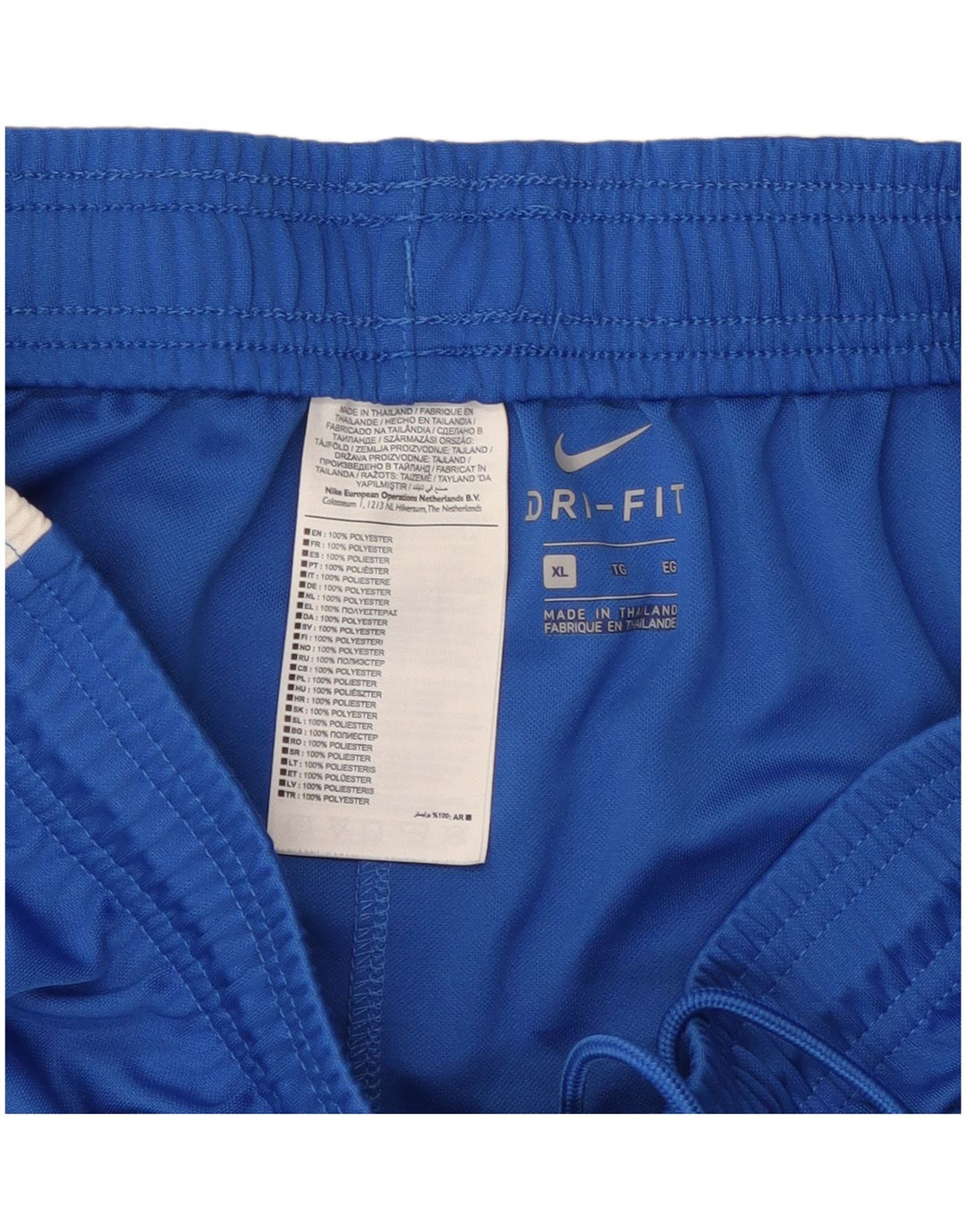 NIKE Mens Dri Fit Sport Shorts XL  Blue Colourblock Polyester
