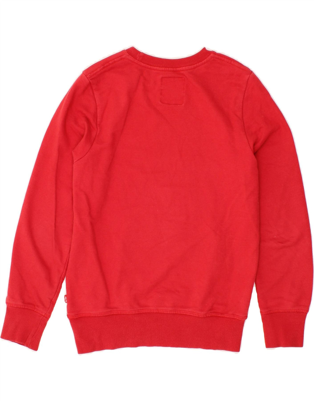 LEVI'S Boys Graphic Sweatshirt Jumper 11-12 Years Red Cotton Vintage Levi's and Second-Hand Levi's from Messina Hembry 