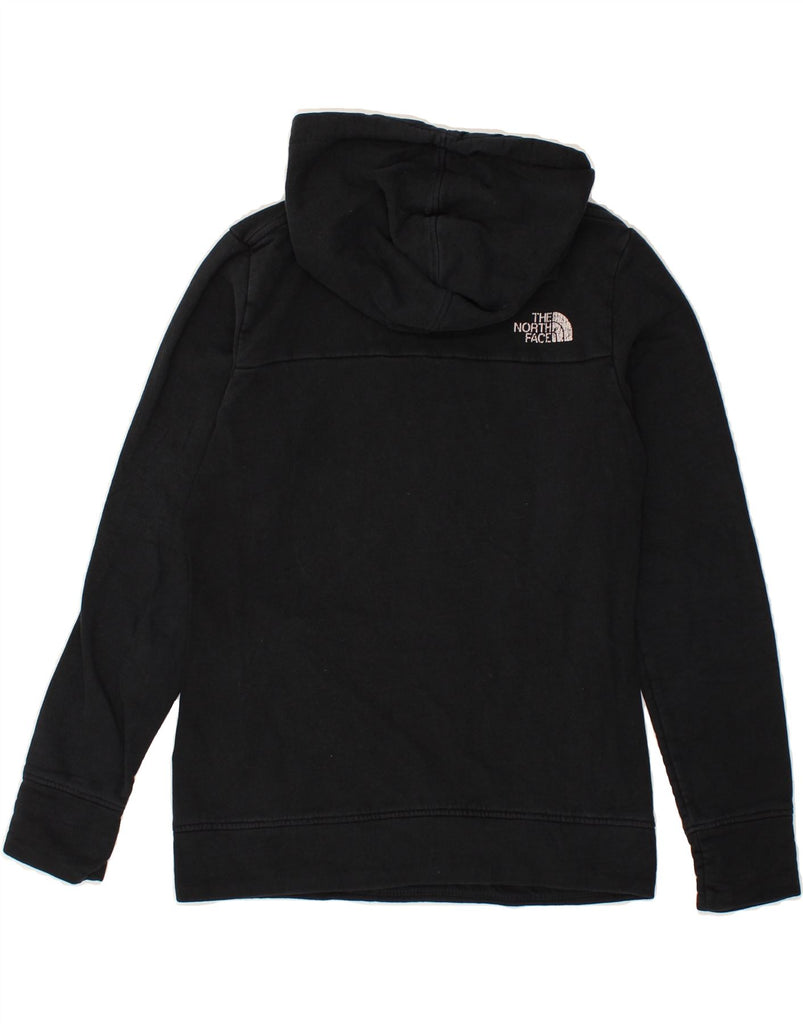 THE NORTH FACE Womens Graphic Hoodie Jumper UK 10 Small Black Cotton | Vintage The North Face | Thrift | Second-Hand The North Face | Used Clothing | Messina Hembry 