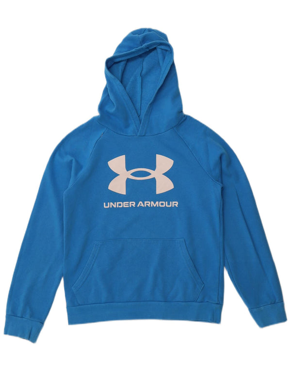 Under Armour Boys Graphic Loose Fit Hoodie Jumper 11-12 Years Large Blue