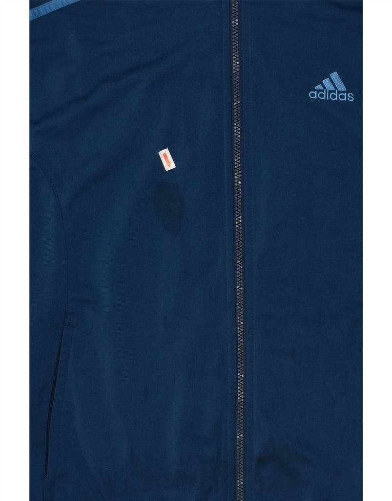 ADIDAS Boys Tracksuit Top Jacket 13-14 Years Navy Blue Polyester | Vintage Adidas | Thrift | Second-Hand Adidas | Used Clothing | Messina Hembry 