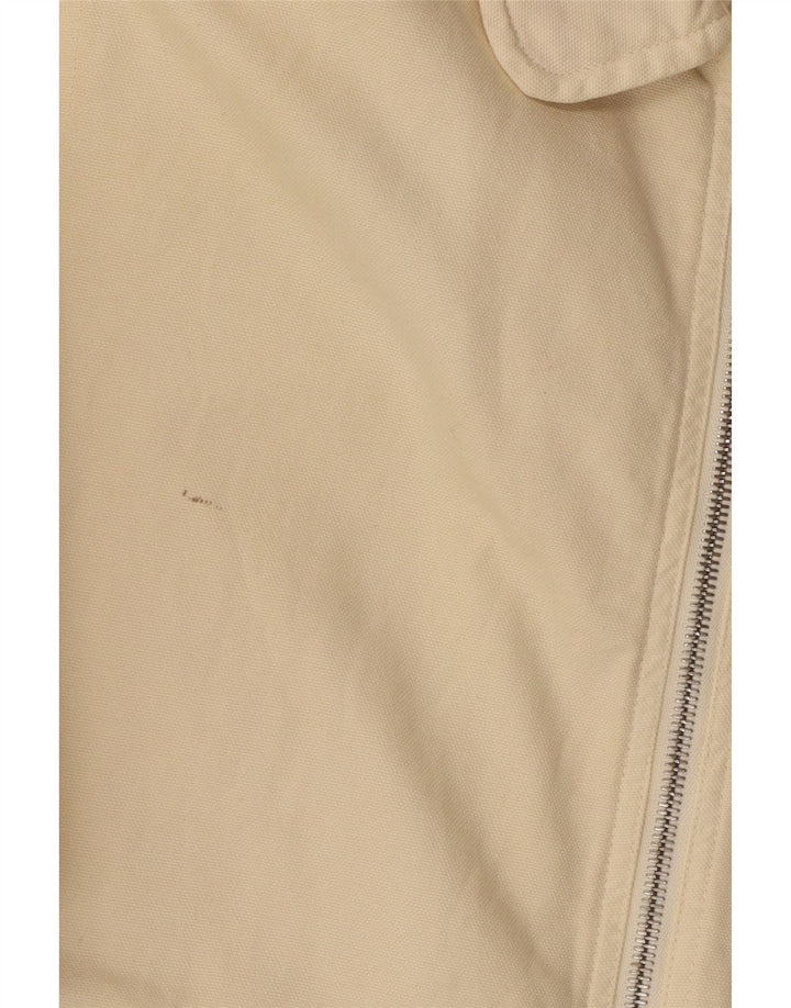 Murphy & Nye Mens Bomber Jacket UK 38 Medium Beige Cotton