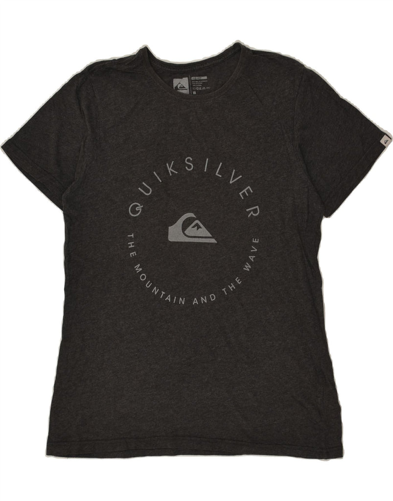 QUIKSILVER Mens Graphic T-Shirt Top Small Grey Cotton | Vintage Quiksilver | Thrift | Second-Hand Quiksilver | Used Clothing | Messina Hembry 