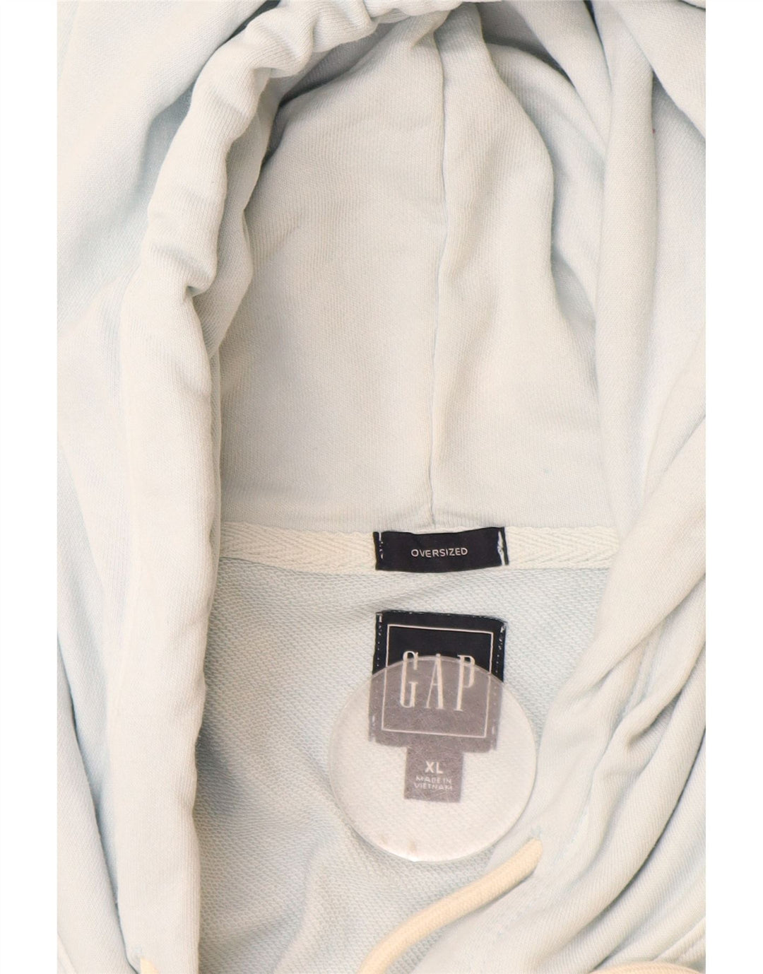 Gap Mens Oversized Hoodie Jumper XL Blue Tie Dye Cotton