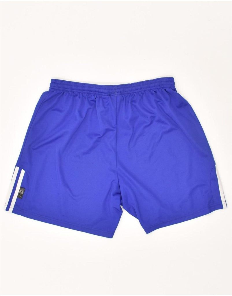 ADIDAS Mens Graphic Sport Shorts Large Blue Polyester Vintage Adidas and Second-Hand Adidas from Messina Hembry 