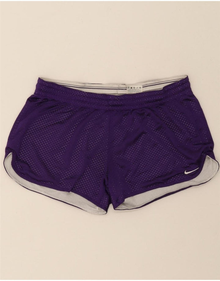NIKE Womens Sport Shorts UK 14 Medium Purple Polyester Vintage Nike and Second-Hand Nike from Messina Hembry 