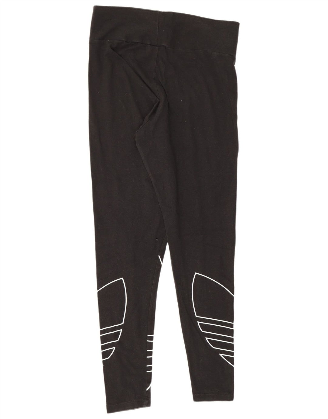 Adidas Womens Graphic Leggings UK 16 Large Black Cotton
