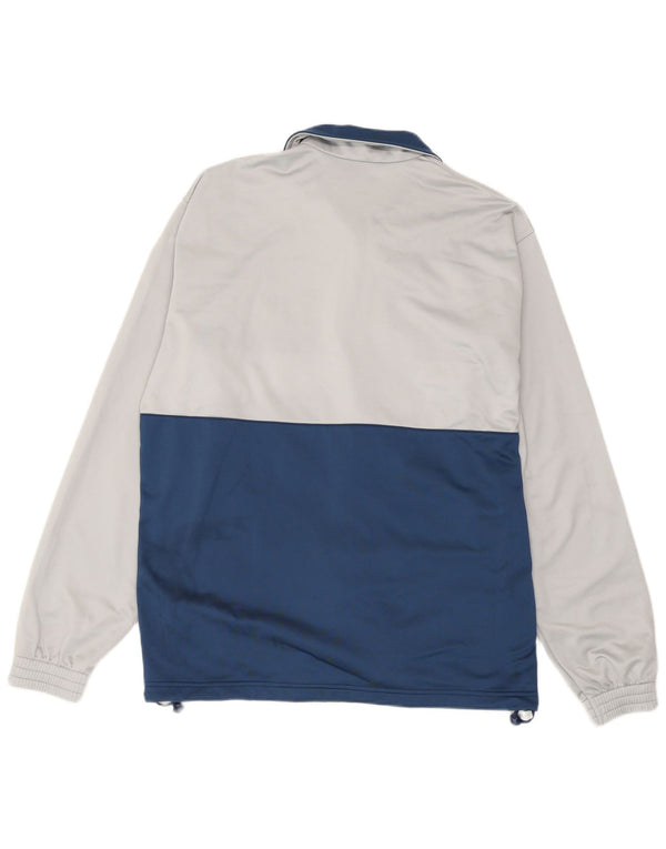 Diadora Mens Tracksuit Top Jacket UK 42 Large Navy Blue Colourblock