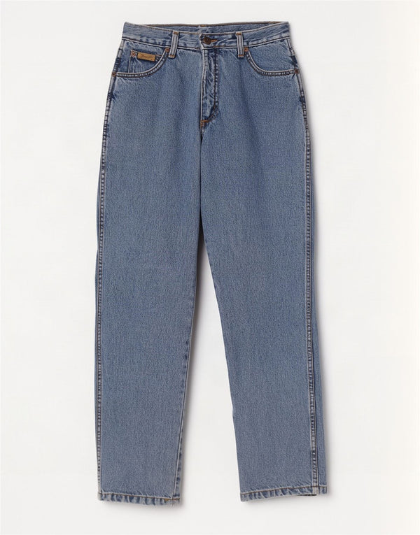 Wrangler Womens Lucy Straight Jeans US 10 Large W30 L30 Blue Cotton