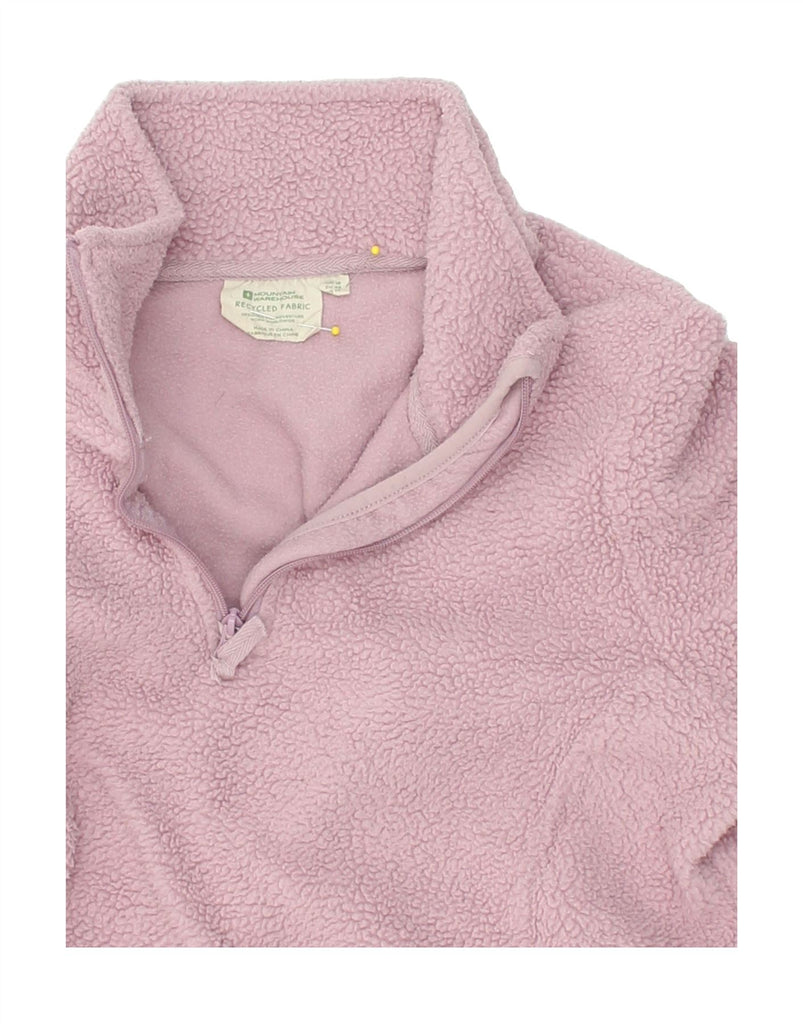 MOUNTAIN WAREHOUSE Womens Zip Neck Fleece Jumper UK 18 XL Pink | Vintage Mountain Warehouse | Thrift | Second-Hand Mountain Warehouse | Used Clothing | Messina Hembry 