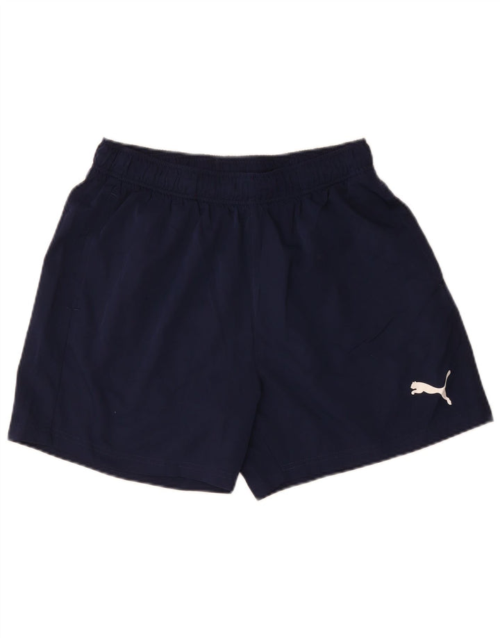 Puma Mens Sport Shorts Large Navy Blue Polyester