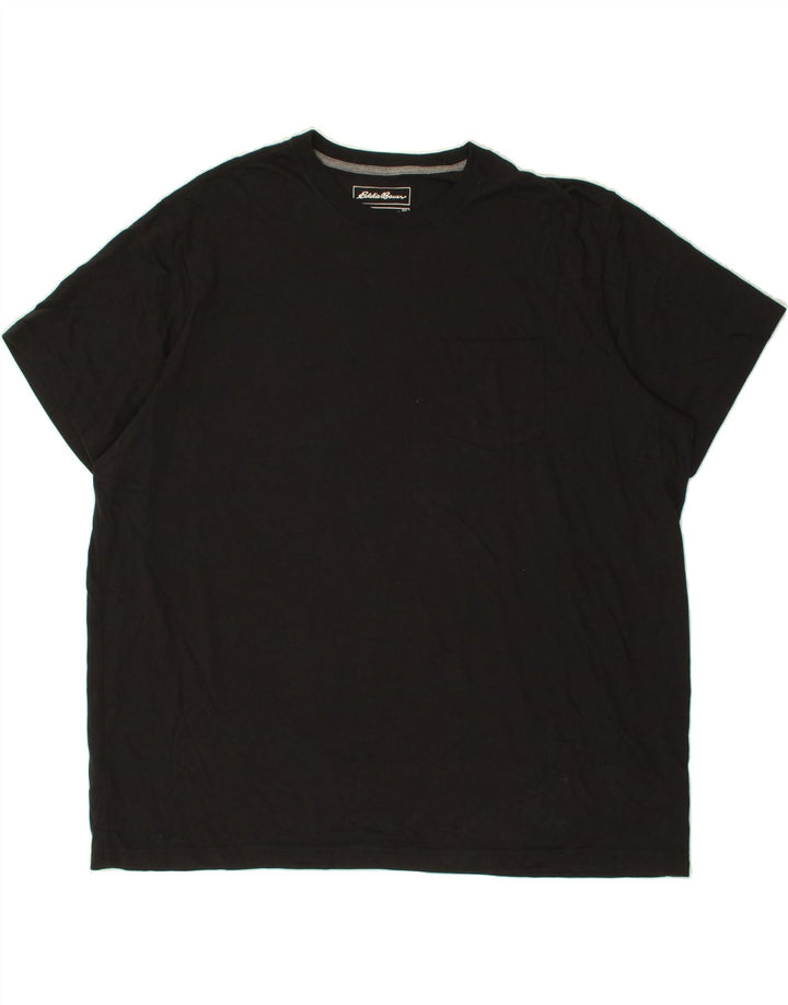 EDDIE BAUER Mens T-Shirt Top 2XL Black Cotton Vintage Eddie Bauer and Second-Hand Eddie Bauer from Messina Hembry 