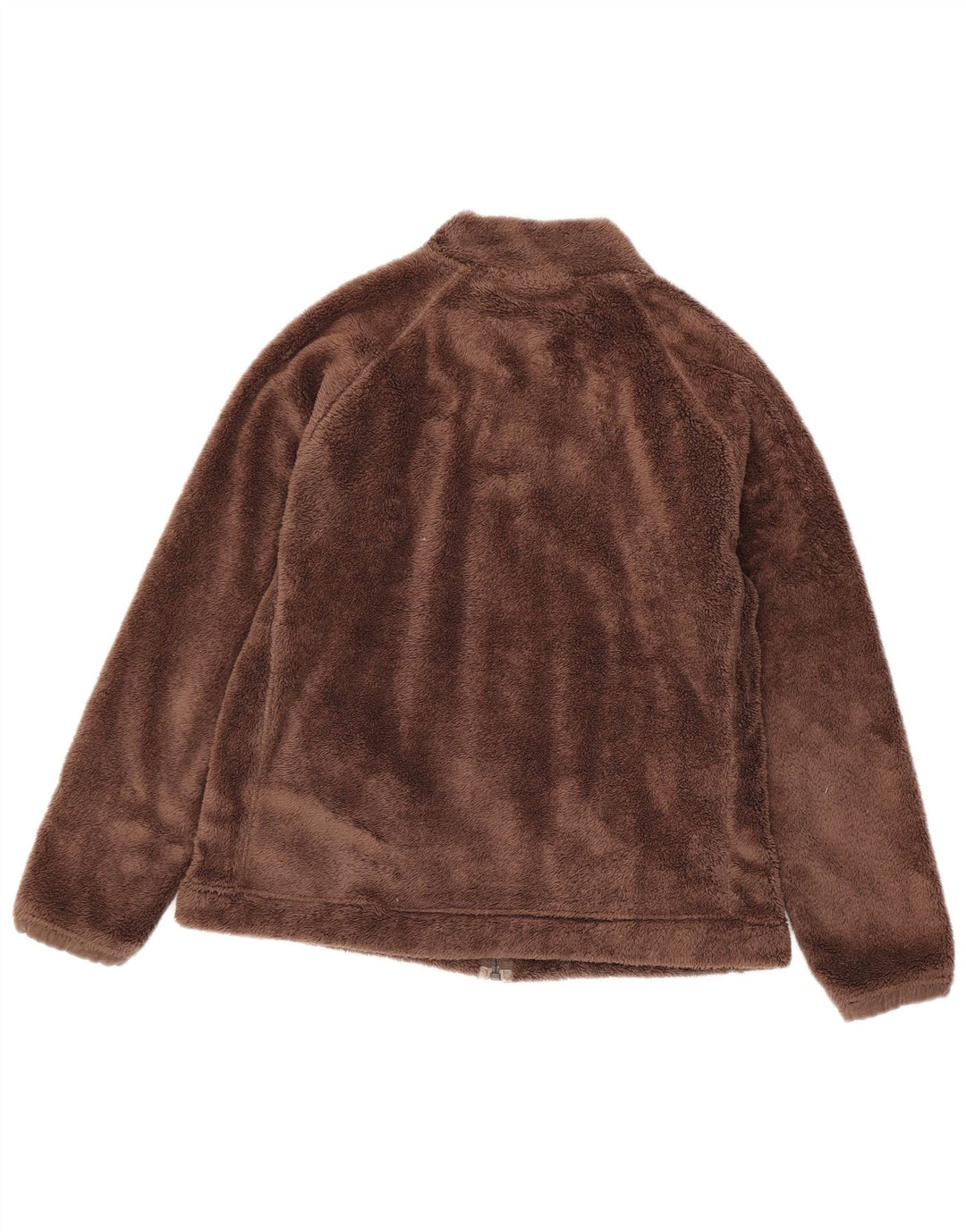 Weird Fish Womens Fleece Jacket UK 16 Large Brown Polyester