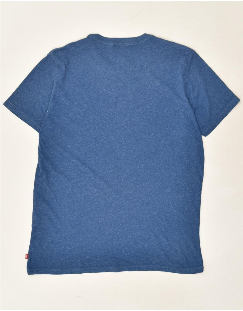 LEVI'S Mens Graphic T-Shirt Top Large Blue Flecked Cotton | Vintage Levi's | Thrift | Second-Hand Levi's | Used Clothing | Messina Hembry 