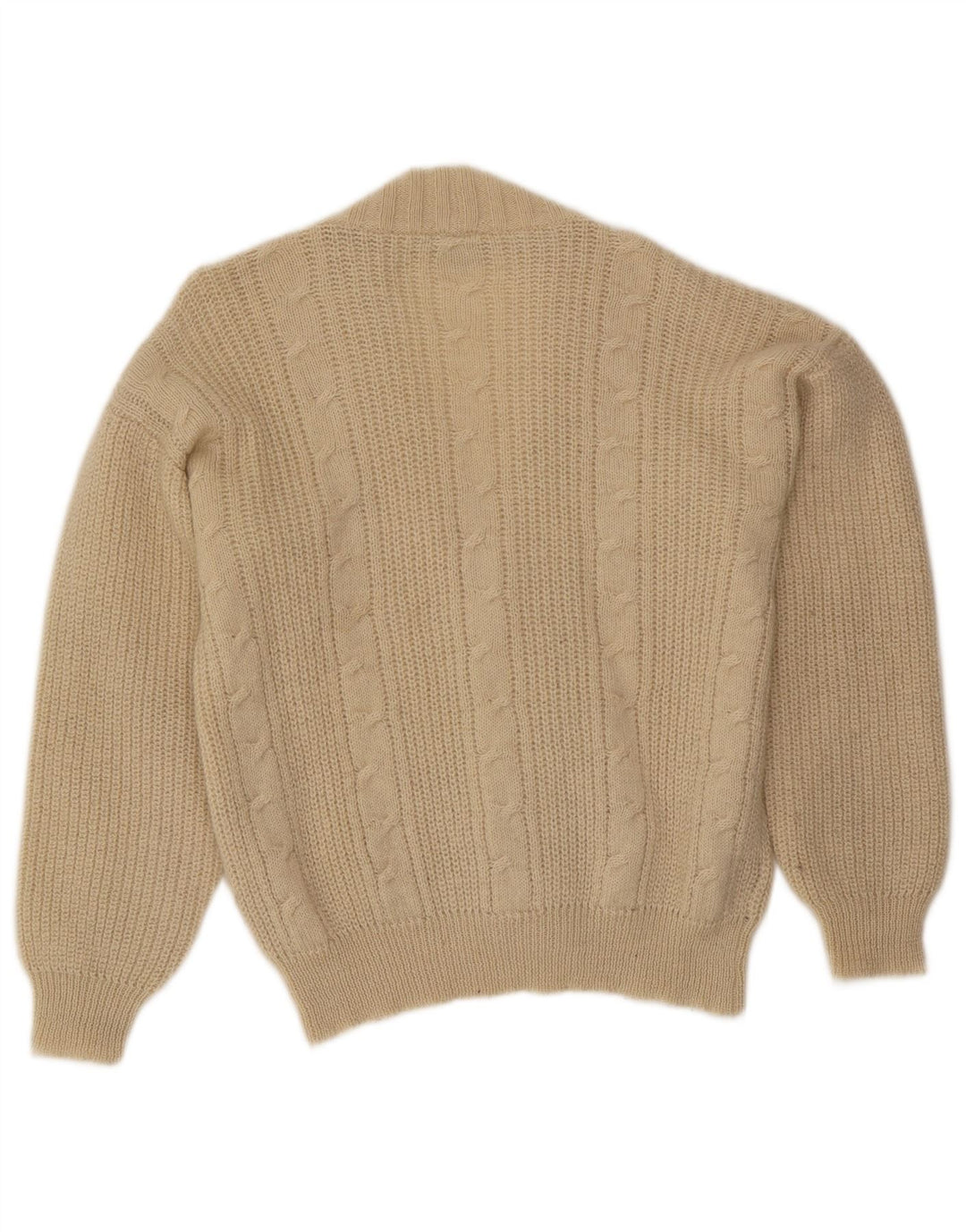 Belfe Mens Cardigan Sweater Medium Off White