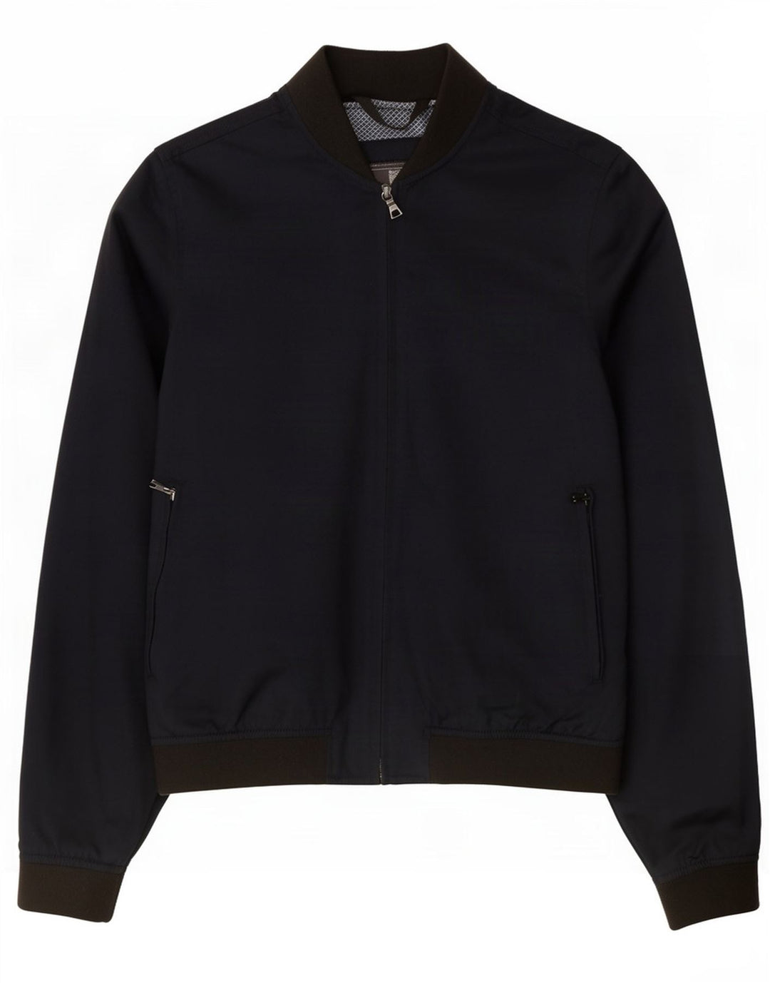 Marks & Spencer Mens Bomber Jacket UK 36 Small Navy Blue Colourblock