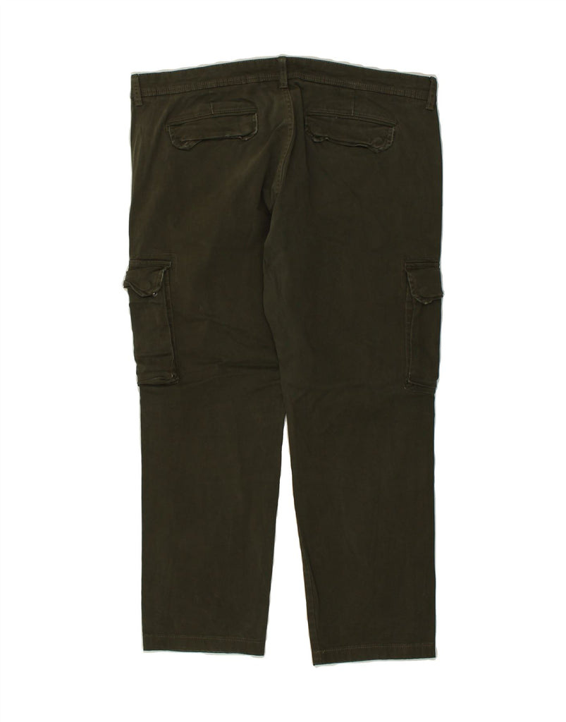 OVS Mens Slim Cargo Trousers W40 L28 Khaki Cotton | Vintage OVS | Thrift | Second-Hand OVS | Used Clothing | Messina Hembry 