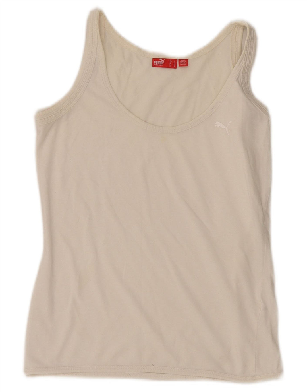 Puma Womens Vest Top UK 8 Small Off White