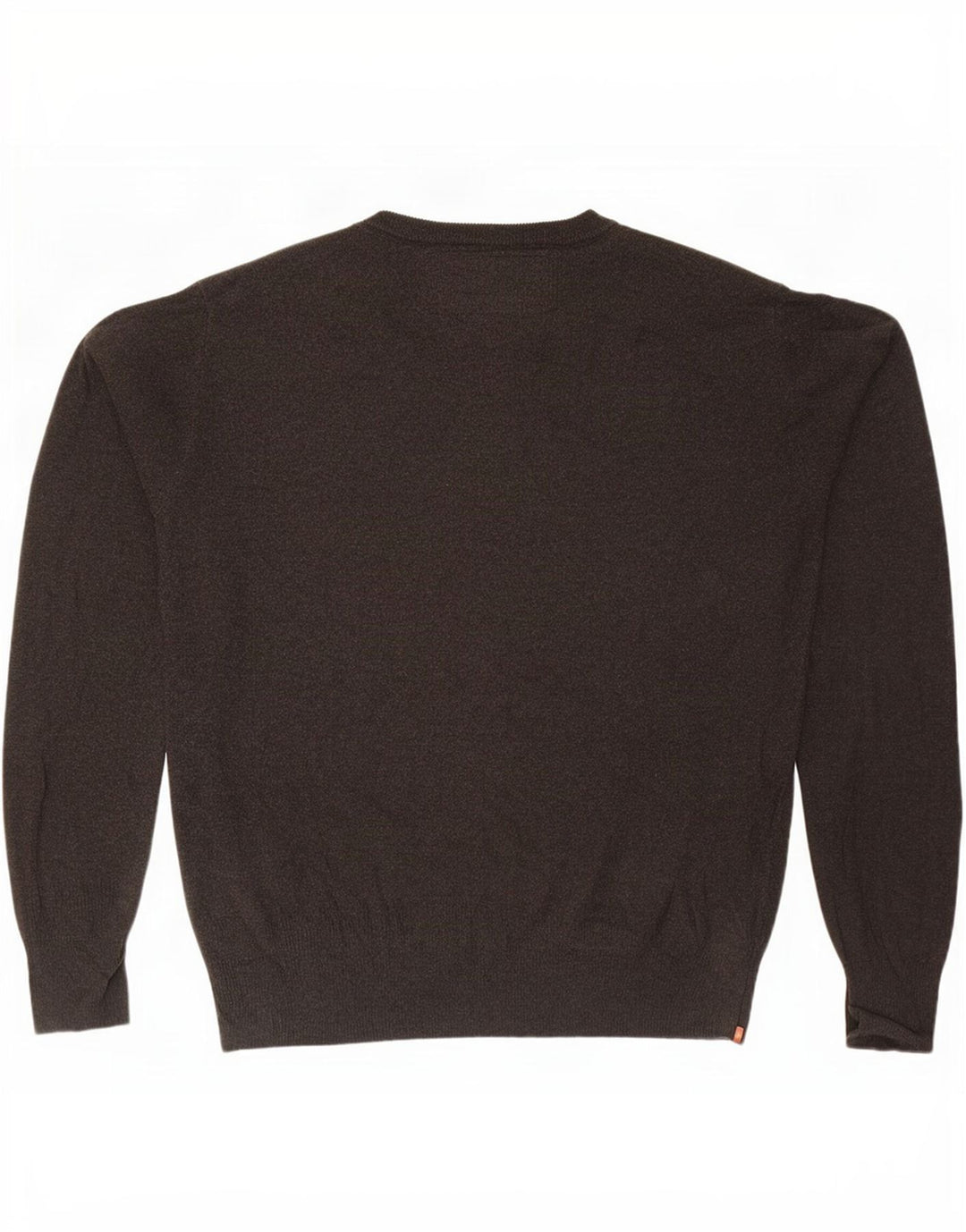 Superdry Mens Crew Neck Jumper Sweater Large Brown Cotton