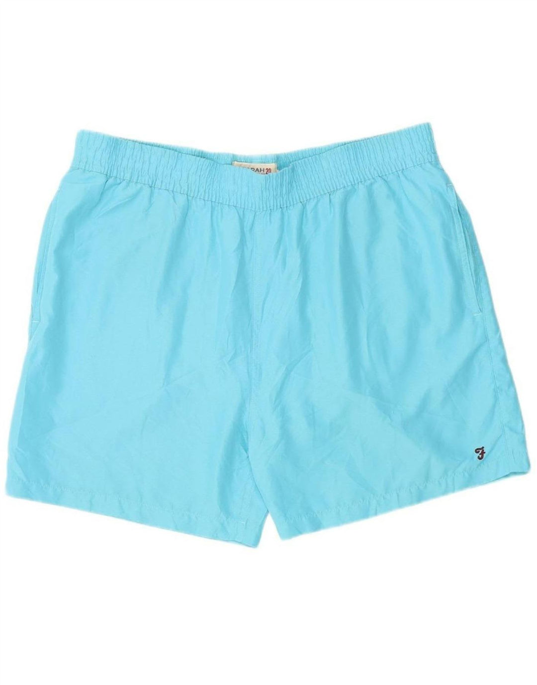 FARAH Mens Swimming Shorts Large  Blue Polyester Vintage Farah and Second-Hand Farah from Messina Hembry 