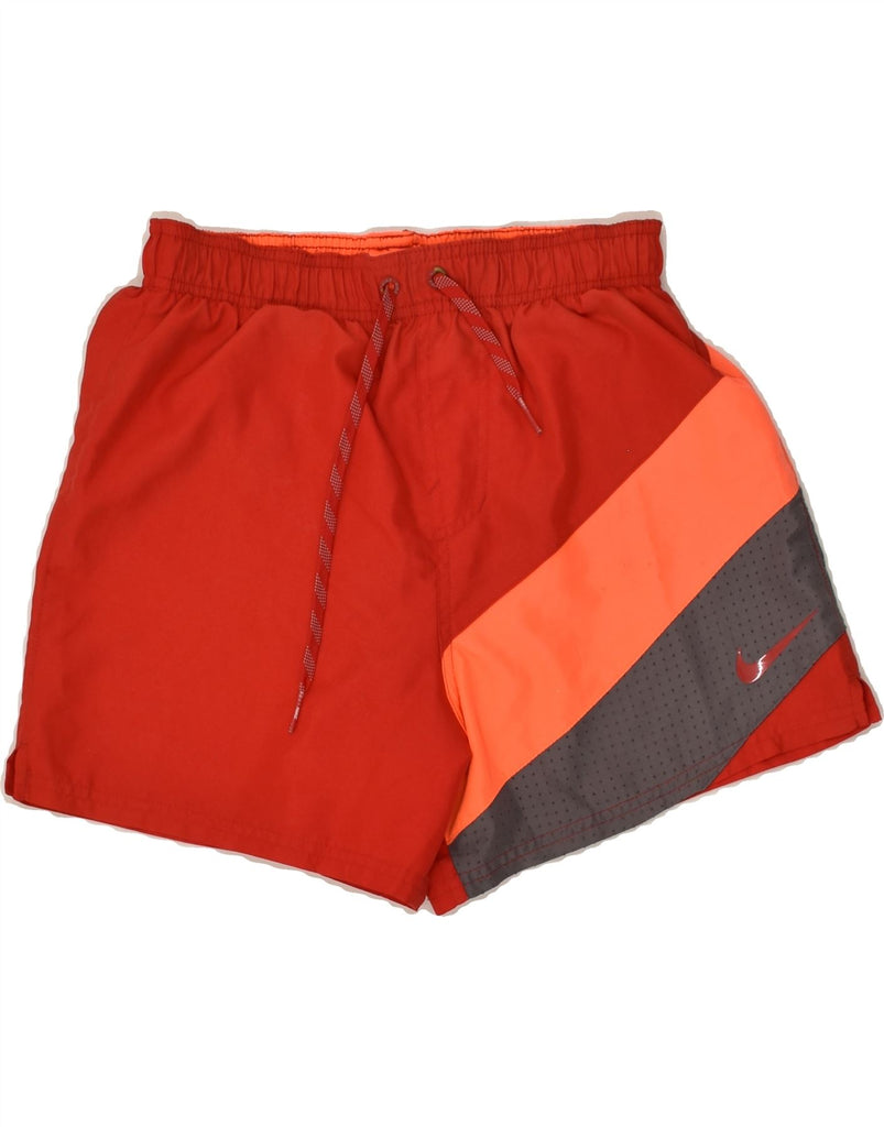 NIKE Mens Sport Shorts Small Red Polyester | Vintage Nike | Thrift | Second-Hand Nike | Used Clothing | Messina Hembry 