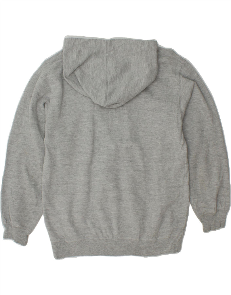 ADIDAS Boys Graphic Hoodie Jumper 10-11 Years Medium Grey Cotton Vintage Adidas and Second-Hand Adidas from Messina Hembry 