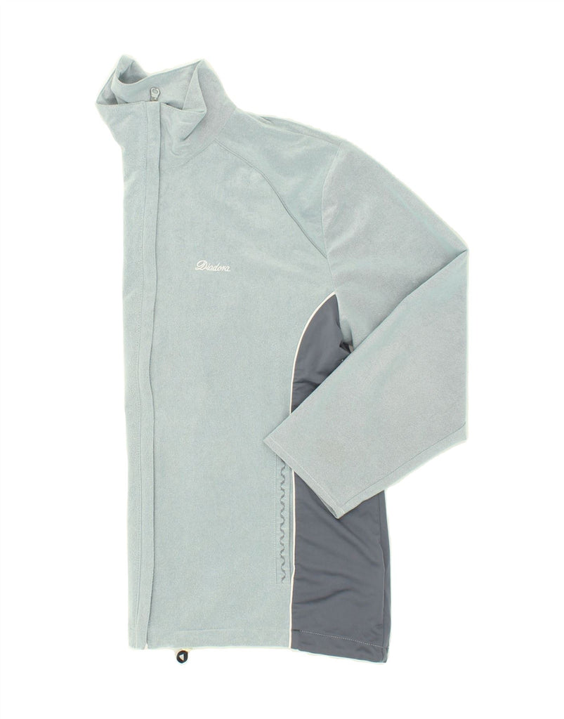 DIADORA Womens Tracksuit Top Jacket UK 14 Medium Blue Colourblock Vintage Diadora and Second-Hand Diadora from Messina Hembry 