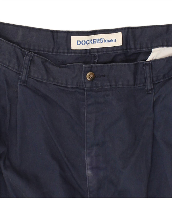DOCKERS Mens Chino Shorts W42 2XL Navy Blue Cotton Vintage Dockers and Second-Hand Dockers from Messina Hembry 