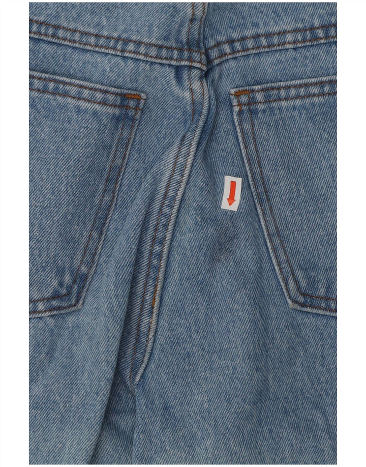 Vintage Womens High Waist Tapered Jeans W28 L30 Blue Cotton