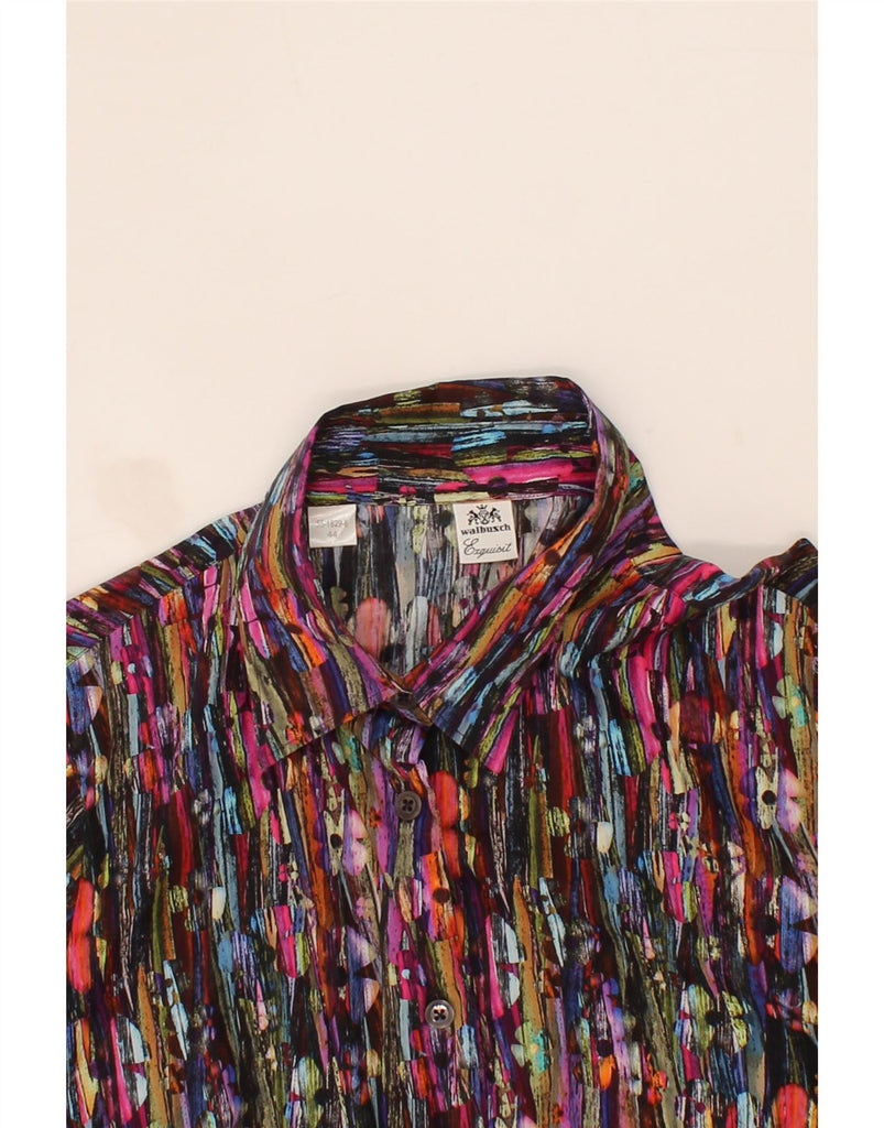 WALBUSCH Womens Shirt IT 44 Medium Multicoloured Floral Cotton Vintage Walbusch and Second-Hand Walbusch from Messina Hembry 