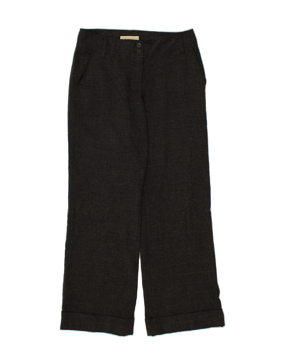MICHAEL KORS Womens Straight Chino Trousers US 6 Medium W28 L31 Grey Check Vintage Michael Kors and Second-Hand Michael Kors from Messina Hembry 