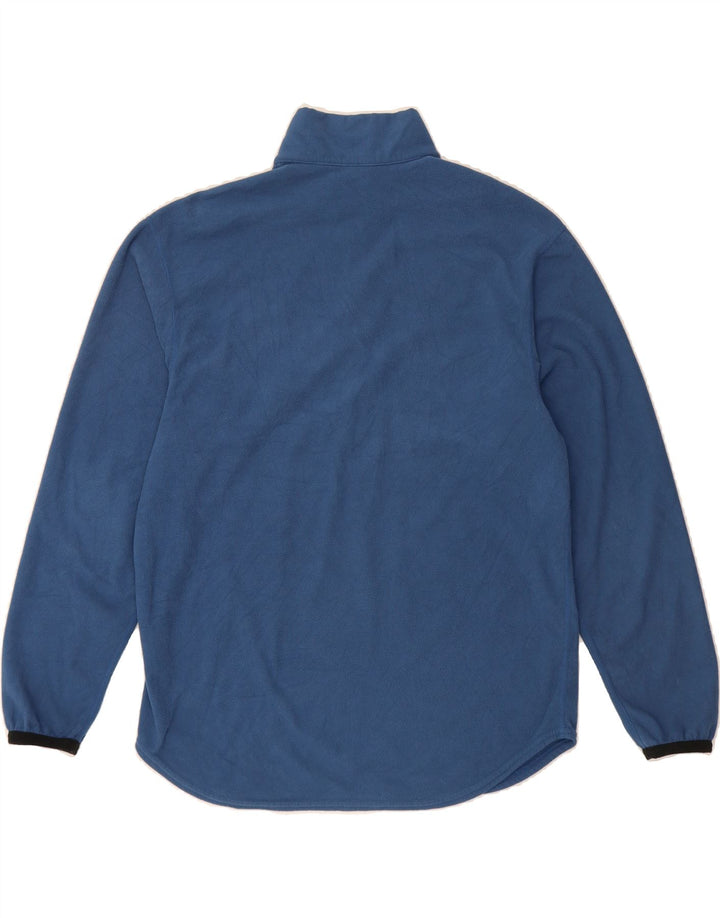 NIKE Mens Therma-Fit Zip Neck Fleece Jumper Small Blue Polyester Vintage Nike and Second-Hand Nike from Messina Hembry 