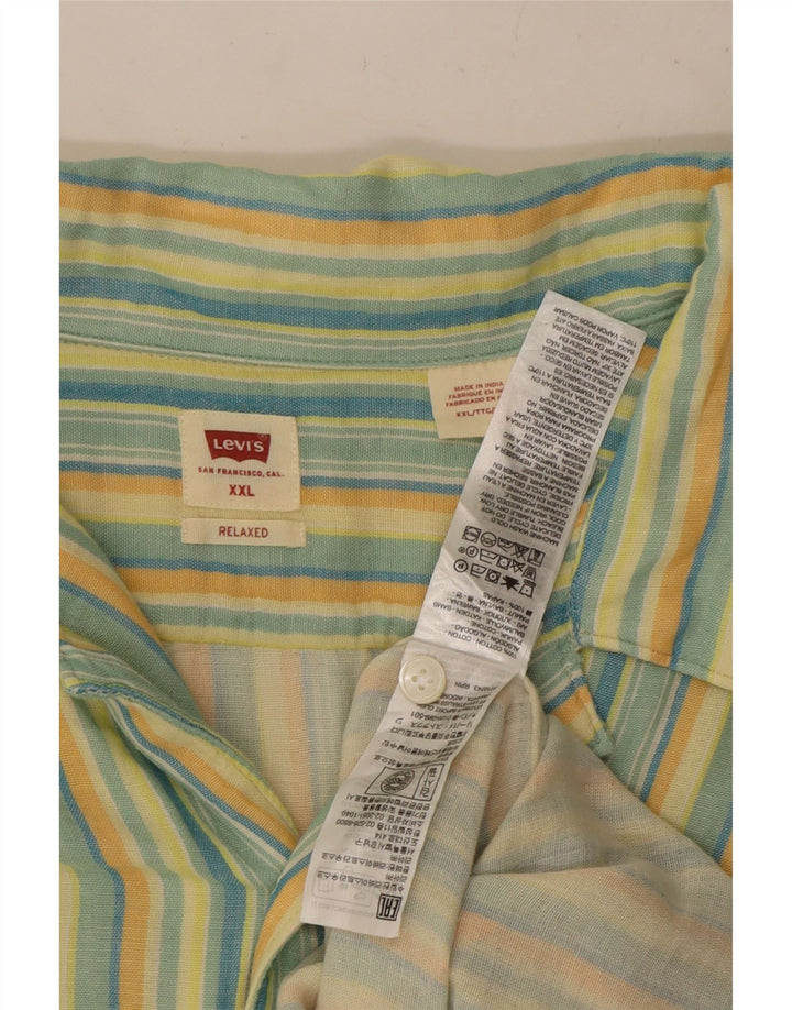 Levi's Mens Shirt 2XL Multicoloured Striped Cotton