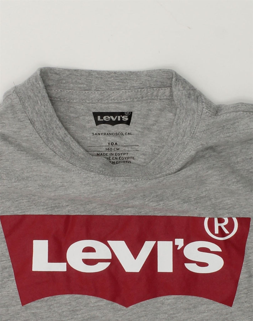 LEVI'S Boys Graphic T-Shirt Top 9-10 Years Grey | Vintage Levi's | Thrift | Second-Hand Levi's | Used Clothing | Messina Hembry 