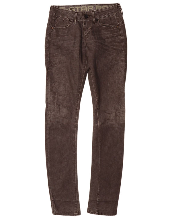 G-Star Womens Slim Jeans W28 L32 Grey Cotton