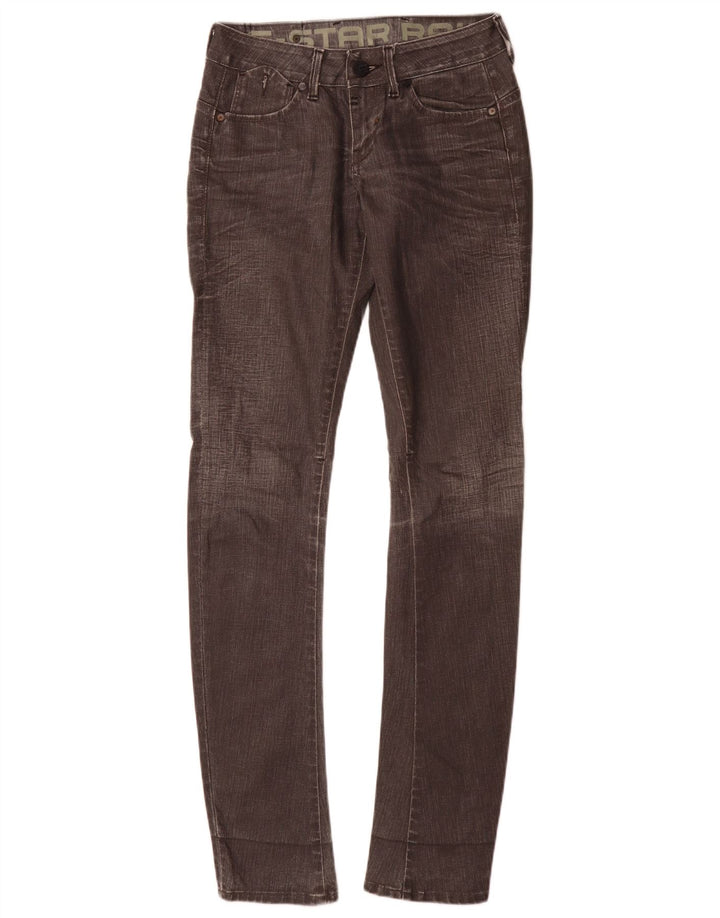 G-Star Womens Slim Jeans W28 L32 Grey Cotton