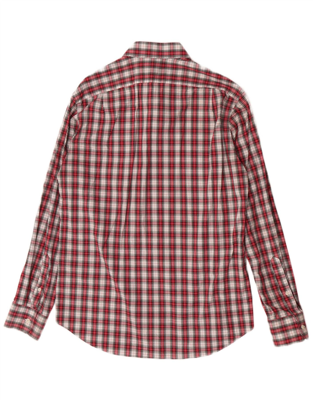J. Crew Mens Thompson Flannel Shirt Size 16 1/2 Large Red Check Cotton