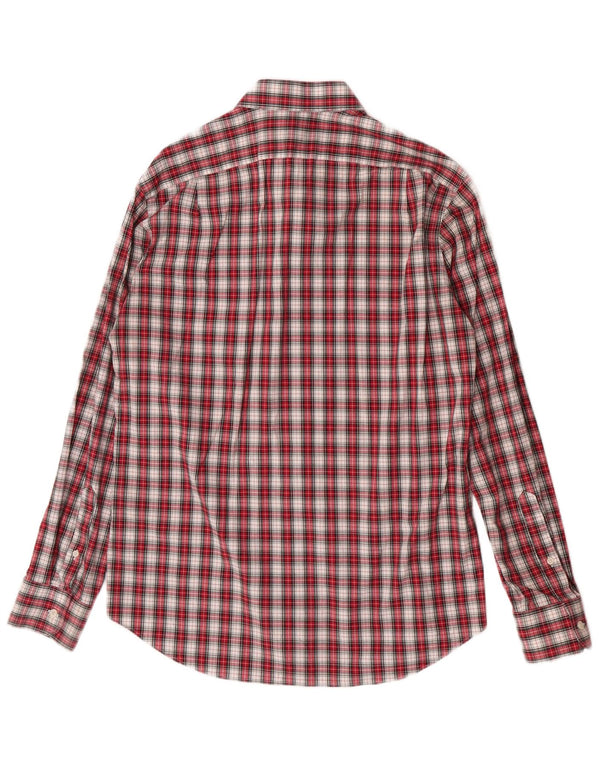 J. Crew Mens Thompson Flannel Shirt Size 16 1/2 Large Red Check Cotton