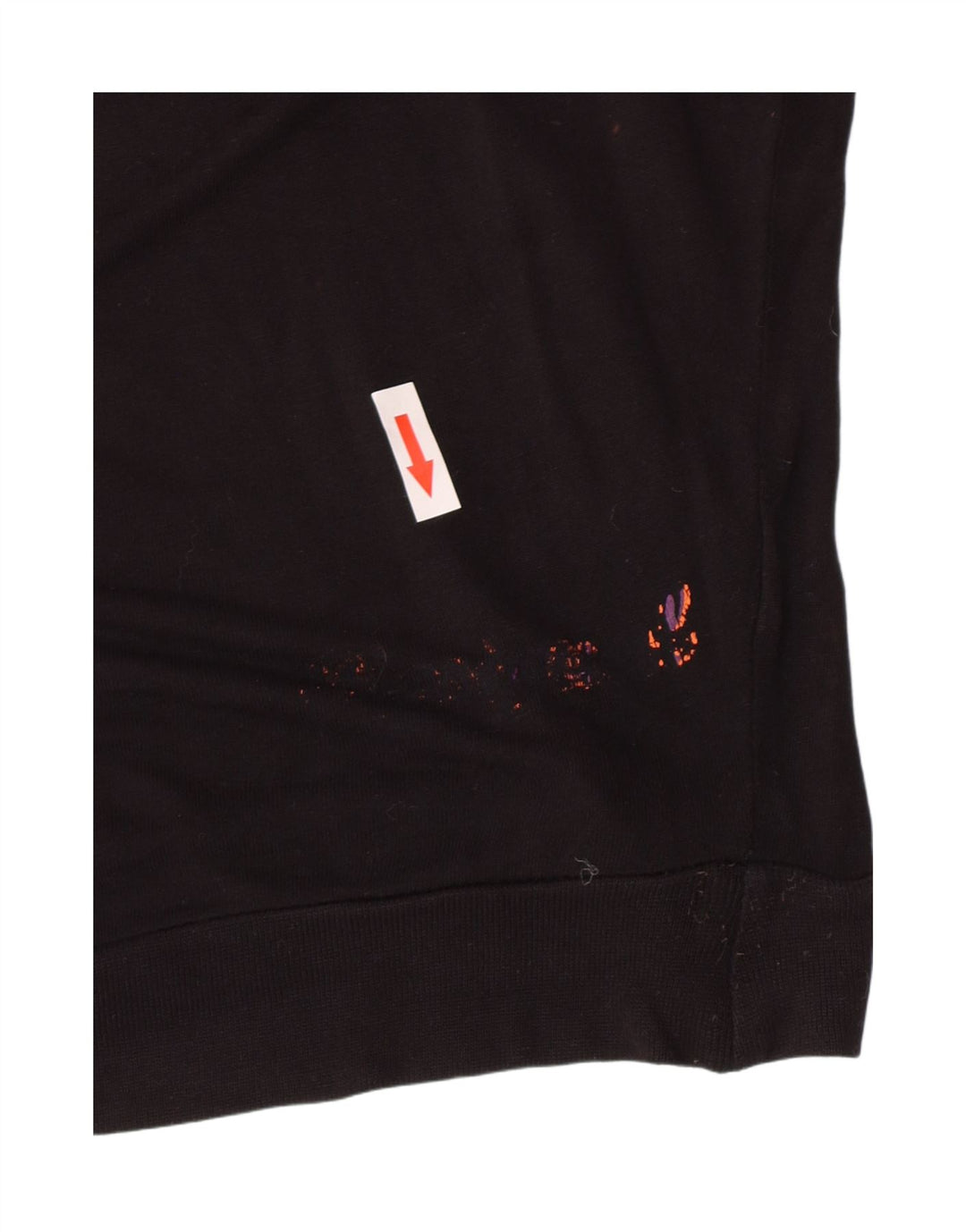 Desigual Womens Batwing Blouse Top UK 16 Large Black Floral