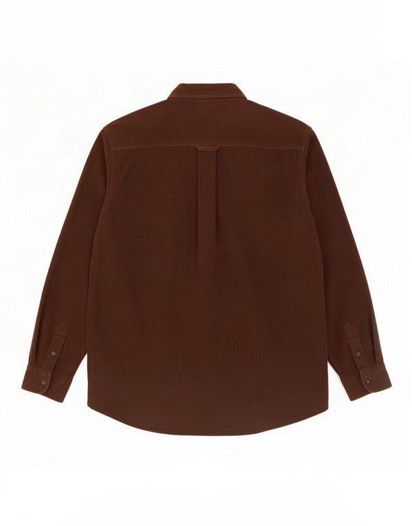 Rifle Mens Corduroy Shirt Medium Brown Cotton