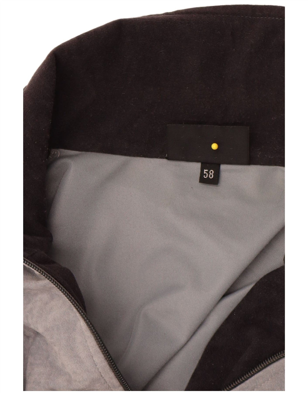 Terinda Mens Velour Full Tracksuit IT 58 2XL  Grey Colourblock Polyester