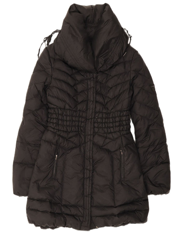 Guess Womens Padded Coat UK 8 Small  Black Polyester