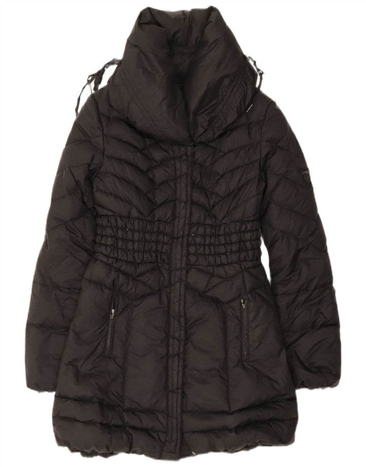 Guess Womens Padded Coat UK 8 Small  Black Polyester