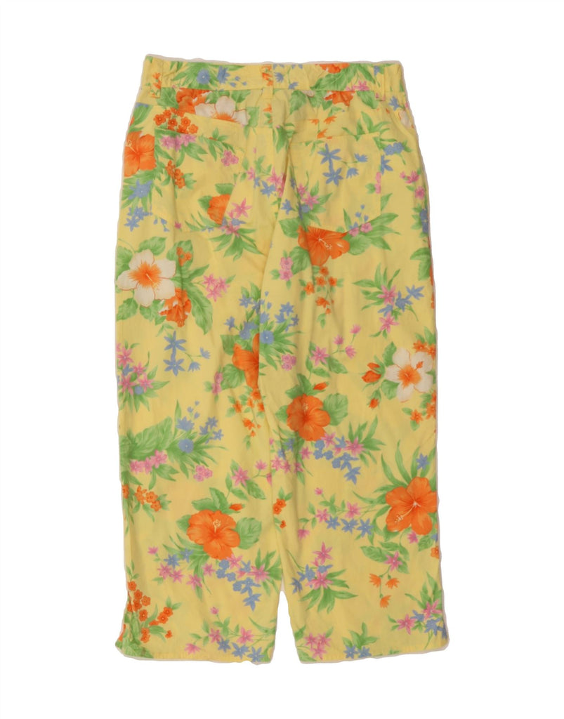 RALPH LAUREN Womens Petite Capri Trousers US 8 Medium W28 L20 Yellow Vintage Ralph Lauren and Second-Hand Ralph Lauren from Messina Hembry 