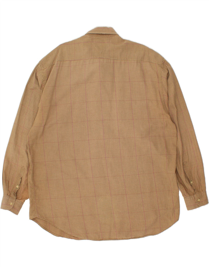 TOMMY HILFIGER Mens Shirt XL Brown Check Cotton | Vintage Tommy Hilfiger | Thrift | Second-Hand Tommy Hilfiger | Used Clothing | Messina Hembry 