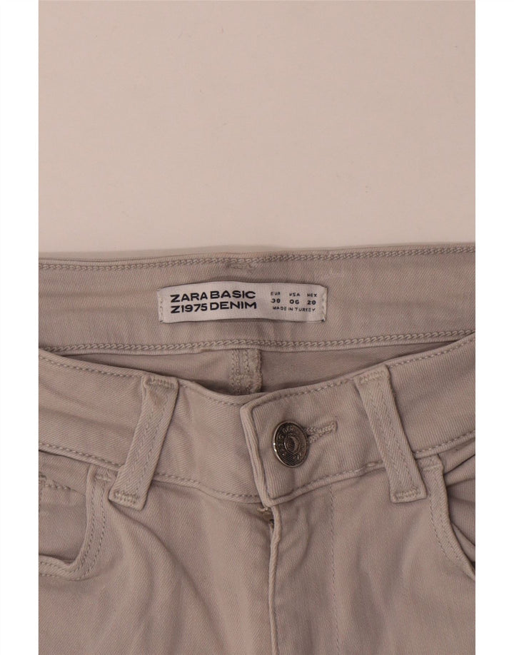 Zara Womens Skinny Jeans EU 38 Small W28 L30 Grey
