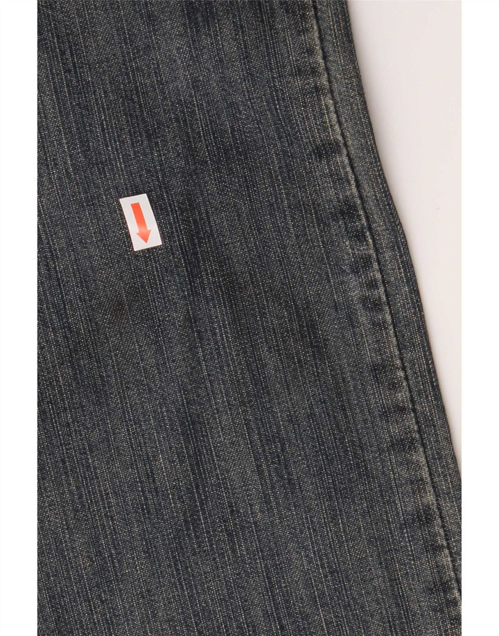Dkny Mens Straight Jeans W34 L34 Blue Cotton